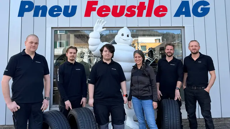 Team der Pneu Feustle AG in Eschlikon